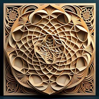 3D model sacred geometry (STL)